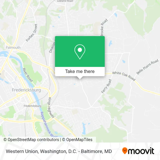 Western Union map