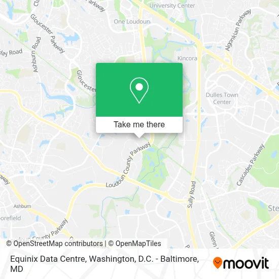 Equinix Data Centre map