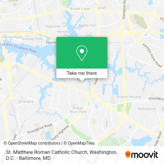 St. Matthew Roman Catholic Church map