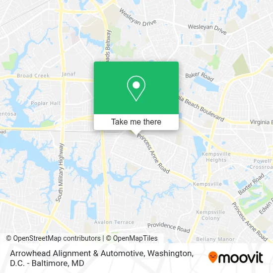 Arrowhead Alignment & Automotive map