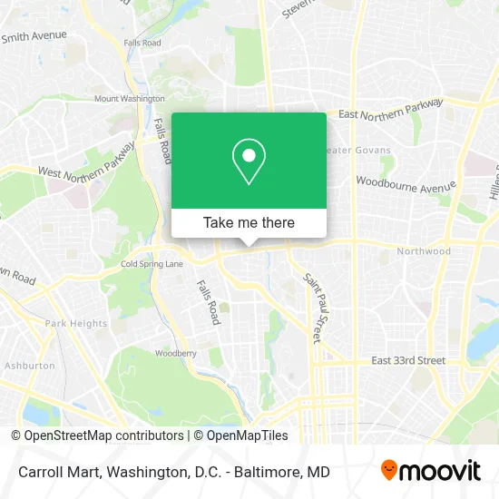 Carroll Mart map