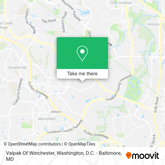 Valpak Of Winchester map