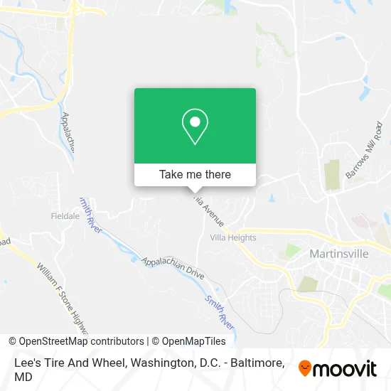Lee's Tire And Wheel map