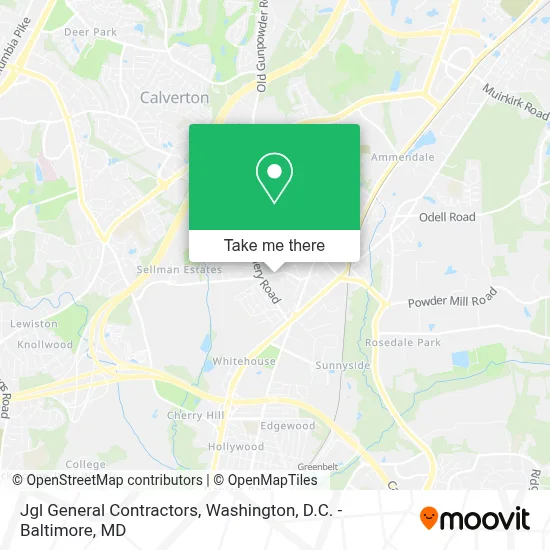 Jgl General Contractors map