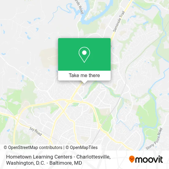 Hometown Learning Centers - Charlottesville map