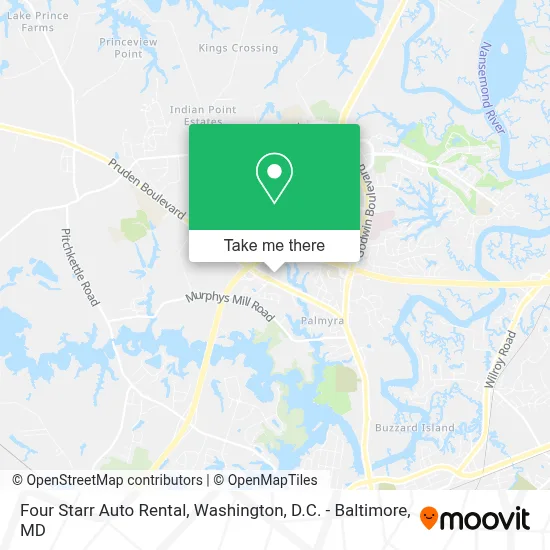 Four Starr Auto Rental map