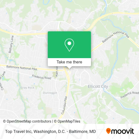 Top Travel Inc map