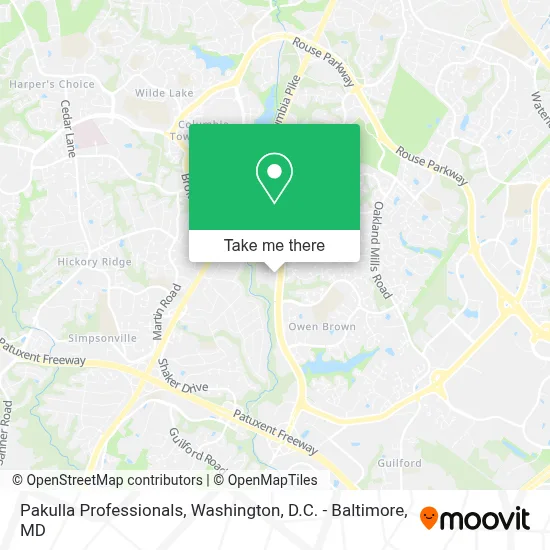 Pakulla Professionals map