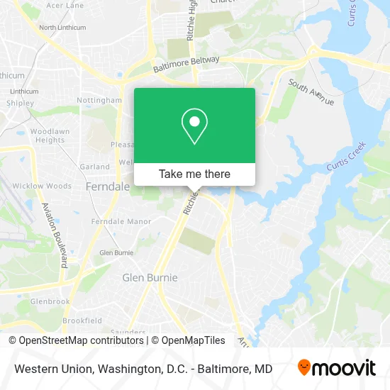 Western Union map