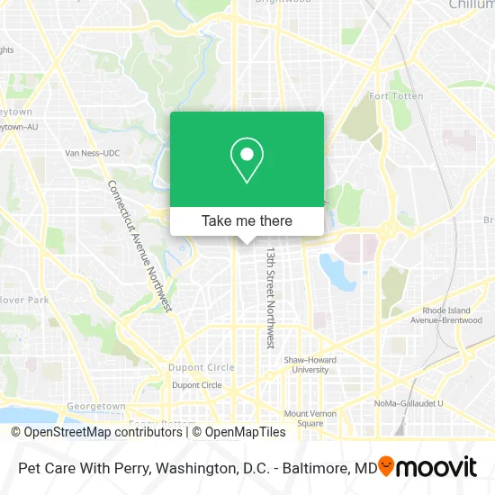 Pet Care With Perry map