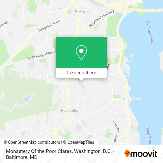 Monastery Of the Poor Clares map