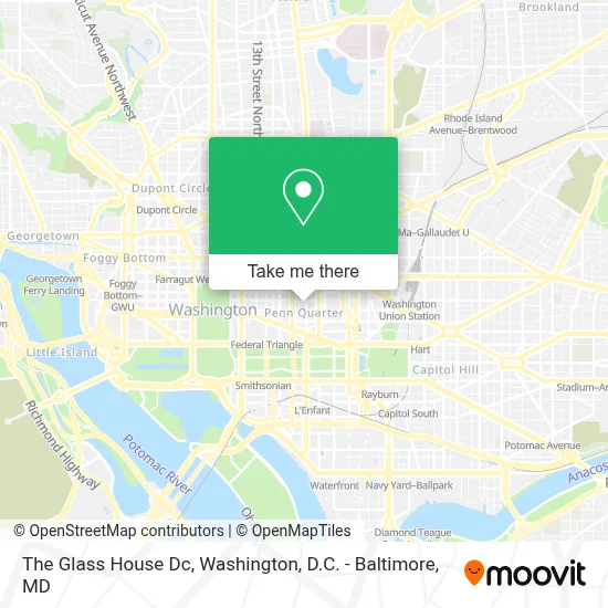 The Glass House Dc map