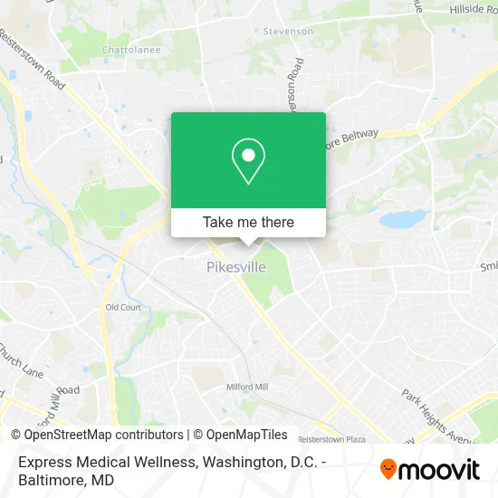 Express Medical Wellness map