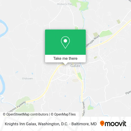 Knights Inn Galax map