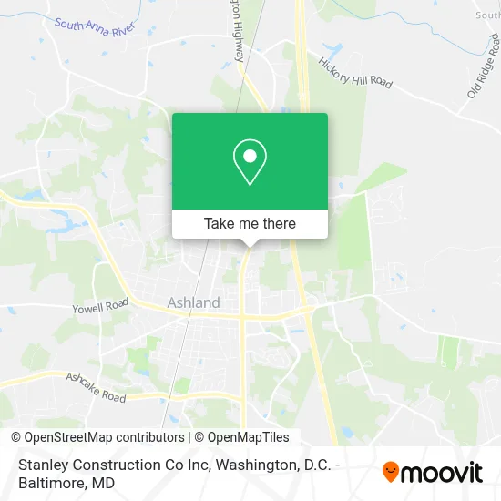 Stanley Construction Co Inc map