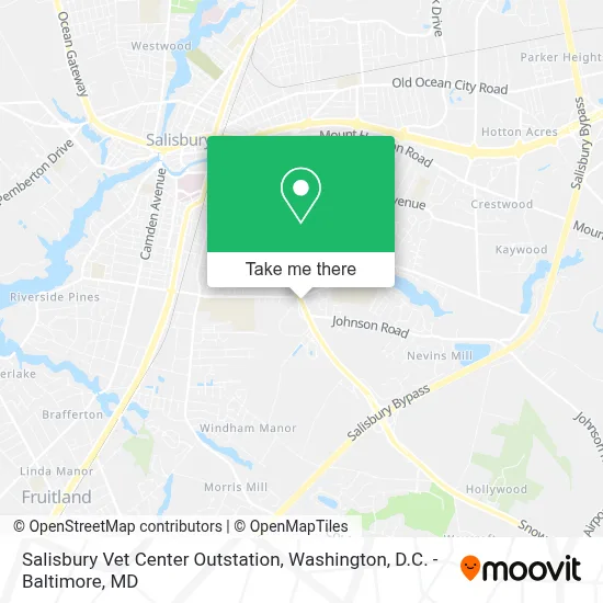 Salisbury Vet Center Outstation map