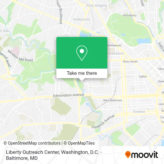 Liberty Outreach Center map