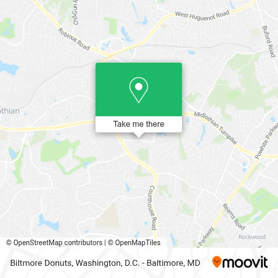 Biltmore Donuts map