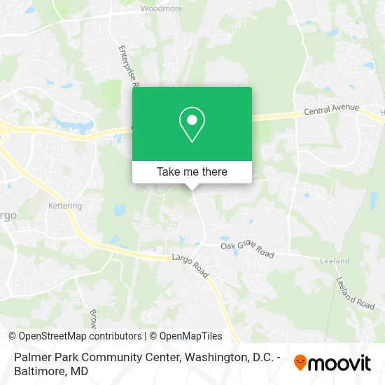 Palmer Park Community Center map