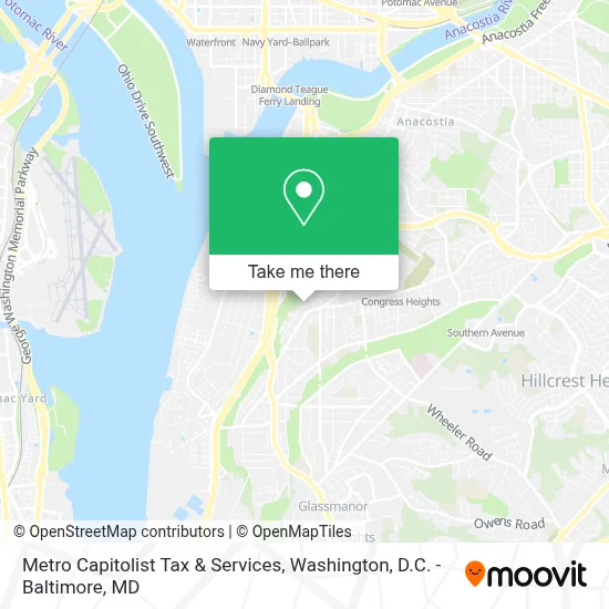 Metro Capitolist Tax & Services map