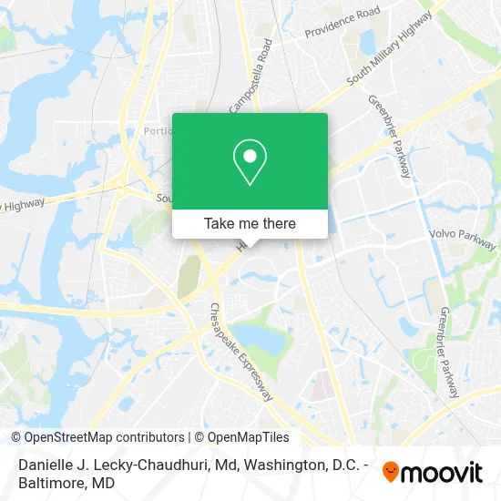 Danielle J. Lecky-Chaudhuri, Md map