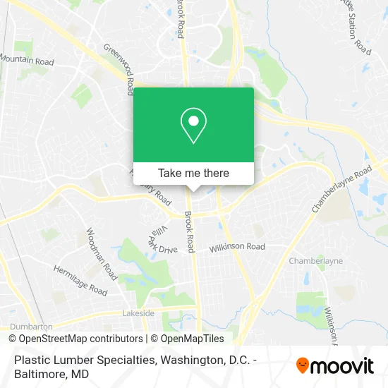 Plastic Lumber Specialties map