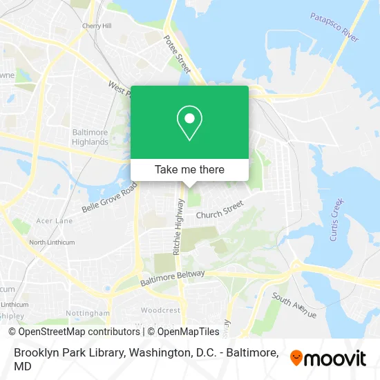 Brooklyn Park Library map