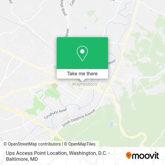 Ups Access Point Location map