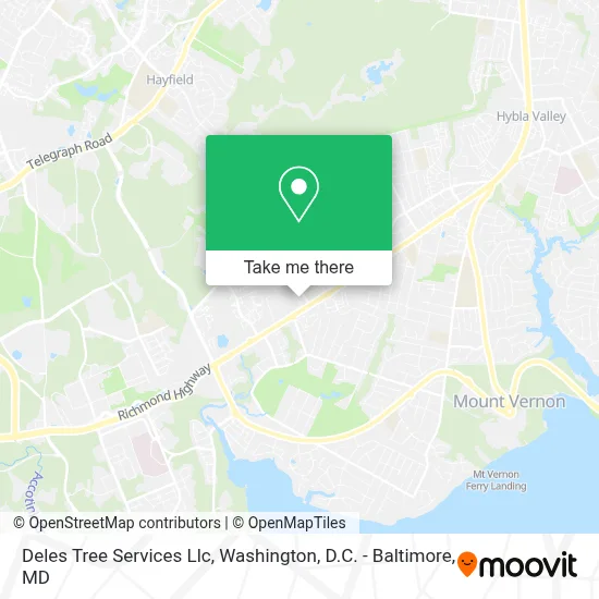 Deles Tree Services Llc map