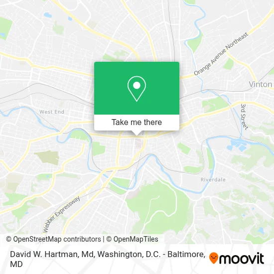 David W. Hartman, Md map