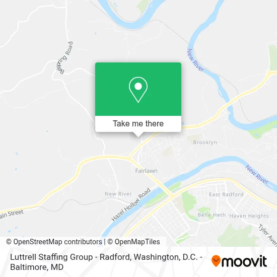 Luttrell Staffing Group - Radford map
