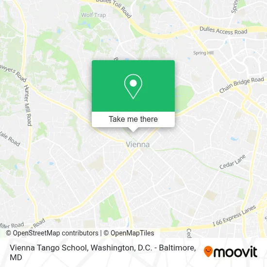 Vienna Tango School map