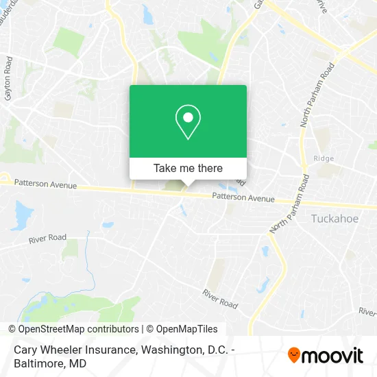 Cary Wheeler Insurance map
