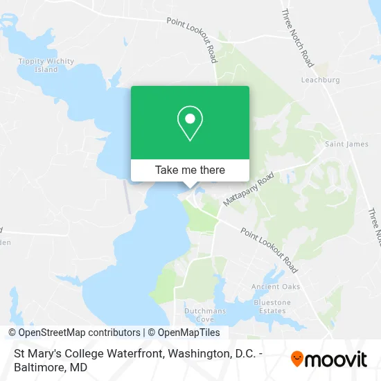 St Mary's College Waterfront map