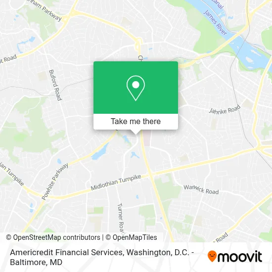 Americredit Financial Services map