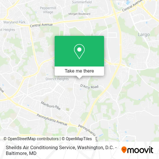 Sheilds Air Conditioning Service map