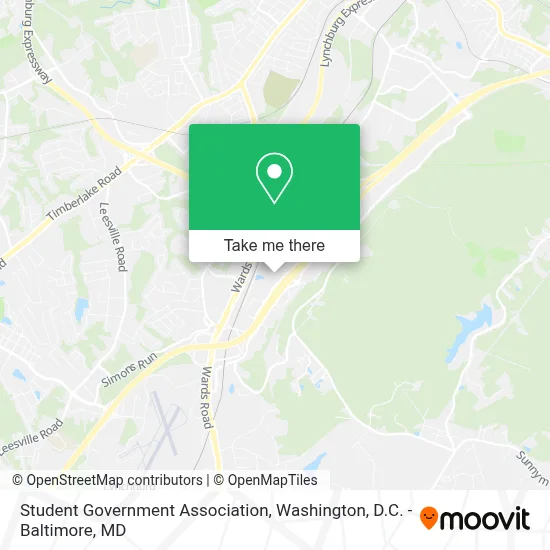 Student Government Association map