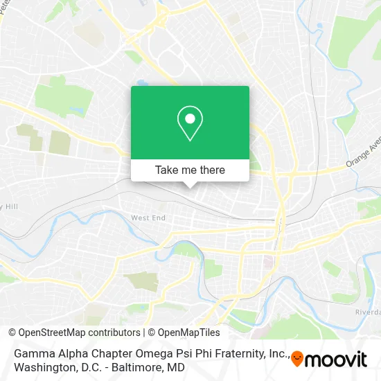 Gamma Alpha Chapter Omega Psi Phi Fraternity, Inc. map