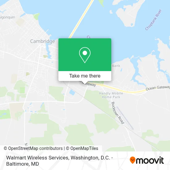 Walmart Wireless Services map