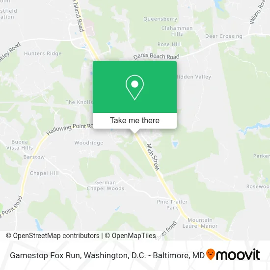 Gamestop Fox Run map