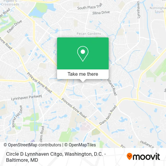 Circle D Lynnhaven Citgo map