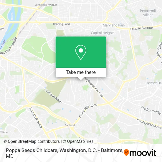 Poppa Seeds Childcare map