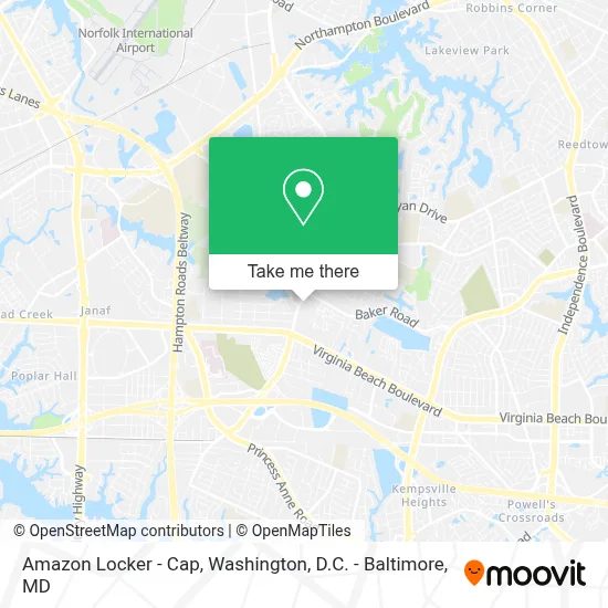Amazon Locker - Cap map