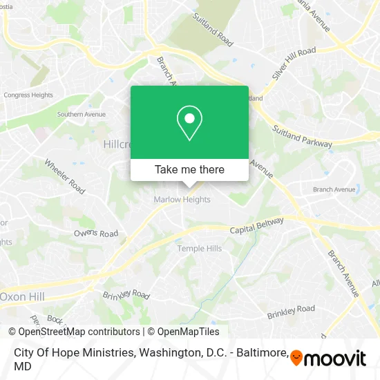 City Of Hope Ministries map