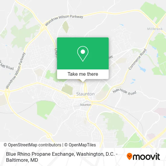 Blue Rhino Propane Exchange map