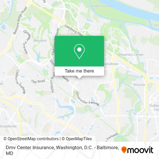Dmv Center Insurance map