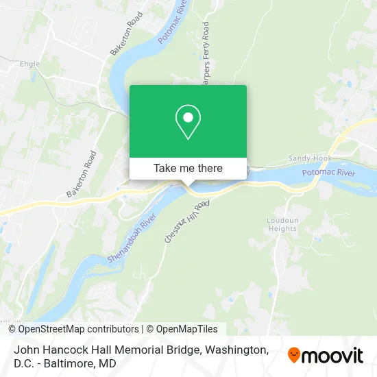 John Hancock Hall Memorial Bridge map