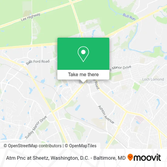Atm Pnc at Sheetz map