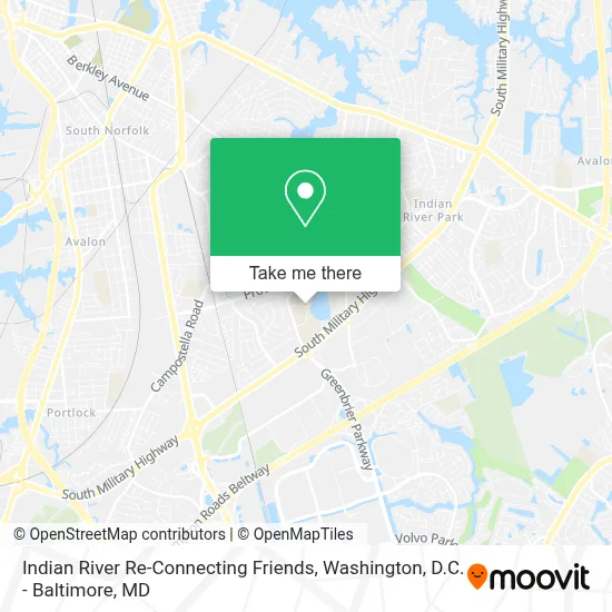 Indian River Re-Connecting Friends map