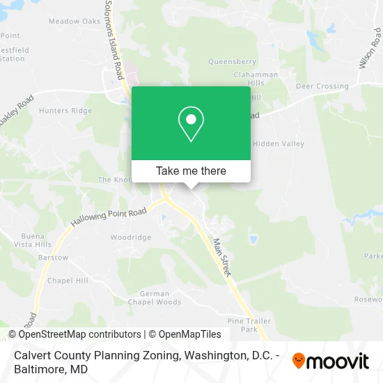 Calvert County Planning Zoning map